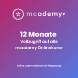 mcademy+ | 12 Monate | Vollzugriff auf alle Onlinekurse
