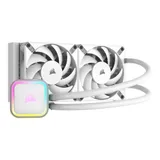 Corsair ICUE H100i RGB Elite Wasserkühlung 240 mm Intel und AMD CPU weiß