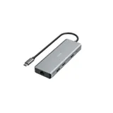 Hama 00200142 USB-C-Hub CONNECT2Media, Multiport, 9 Ports, 2x HDMI™, USB-A, USB-C, LAN