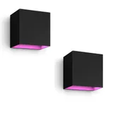 Philips Hue White & Color Ambiance Resonate Wandleuchte Outdoor • einstrahlig 2er Pack