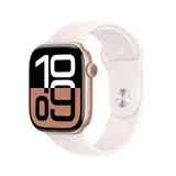 Apple Watch Series 10 GPS 46mm Aluminium Roségold Sportarmband light blush - M/L