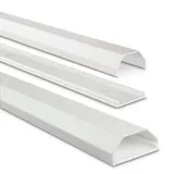 Hama 00220989 Alu-Kabelkanal, eckig, 110 x 5 x 2,6 cm, Weiß