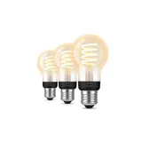 Philips Hue White Ambiance E27 A60 Dreierpack Filament 550lm