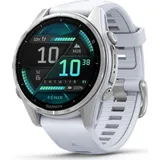 Garmin Fenix 8 - 43 mm AMOLED Steinweiss/Silber