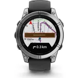 Garmin fēnix E - 47 mm AMOLED Schwarz/ Silber