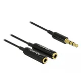 Delock Kabel Audio Splitter Klinkenstecker 3,5 mm 3 Pin  2 x Klinkenbuchse 3,5 mm