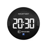 OOONO® P-Disc N°2 dark - Elektronische Parkscheibe mit Zulassung fürs Auto-vollautomatische Parkuhr