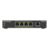 NETGEAR PoE Switch 5 Port Gigabit Ethernet LAN Switch PoE+ mit 4 Port bei 63 W (GS305P), Desktop- oder Wandbefestigung