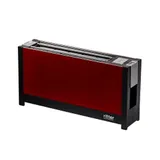 ritter volcano 5 Langschlitz-Toaster mit Glasfronten rot