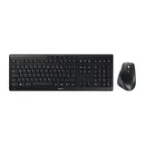 Cherry STREAM Desktop Comport Schwarz - Ergonomische Tastatur-Maus-Combo, USB-Dongle, USB-A, AES-128, 4.000 dpi, Cherry SX Scherenmechanik