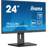 iiyama ProLite XUB2493HSU-B7 60,5cm (23,8") FHD IPS Office Monitor 16:9 HDMI/DP/USB 100Hz 1ms Sync