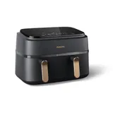 Philips NA352/04 3000 Series Airfryer Dual Basket, schwarz