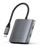 Satechi USB-C PD (1x 75W) 4-Port Hub Space Grau