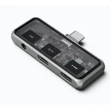 Satechi Mobile XR Hub 2-Port USB-C (1x 100W PD) mit 3,5mm Audio Space Grau