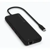 Satechi USB-C (1x 85W PD) 13-in-1 Triple Display Multiport Adapter Schwarz