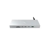 RAZER USB 4 Dock Mercury - 4K, 1x HDMI 2.1 (120 Hz), 1x DP 1.4 (240 Hz), 2x USB-A (2. Gen), 2x USB-A (1. Gen), 2x USB-C (10 Gb/Sek.), 1x Gbit Ethernet, 1x SD 3.0 UHS-II, 1x 3,5mm Klinke, 180W