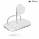 Zens Aluminium Series 4 in 1 Magnetic Wireless Charger + Watch 65W Qi2 weiß