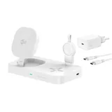 4smarts Qi2 Ladestation Trident mit Charger für Samsung Watch, weiß