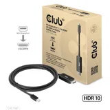 Club 3D MiniDP 2.1 zu HDMI 4K120Hz oder 8K60Hz HDR10+ St./St. 1,8m schwarz