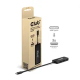 Club 3D USB Typ-C auf Dreifach DisplayPort MST Hub 4K60Hz