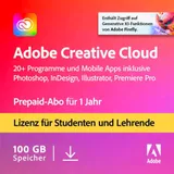 Adobe Creative Cloud All Apps | Studenten & Lehrer | Download & Produktschlüssel | inkl. Norton-Virenschutz