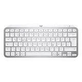 Logitech MX Keys Mini Pale Grey - Kabellose Kompakte Performance Tastatur, Unterstützt Logi Options+