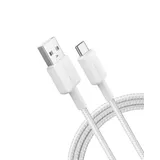 Anker 322 USB-A auf USB-C Kabel 180cm geflochten weiß