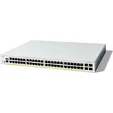 Cisco Catalyst 1200-48P-4X Rackmount Gigabit Managed Switch, 48x RJ-45, 4x SFP+, 375W PoE+