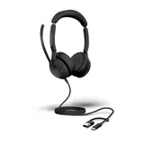 Jabra Evolve2 50 MS Stereo kabelgebunden Headset schwarz USB-A/C