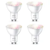 WiZ 50W GU10 Spot Tunable White & Color 4 Stück