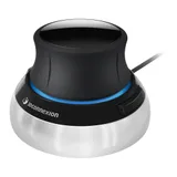 3Dconnexion SpaceMouse Kompakt® Schwarz/Silber - USB 3D Navigations Maus für Windows & macOS