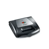 Severin SA 2968 Multi-Sandwich-Toaster, ca. 1000 W, schwarz/chrome