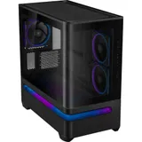 ASUS Prime AP202 Gaming PC Gehäuse Micro-Tower Schwarz Seitenfenster