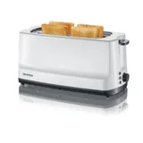 Severin AT 2234 Automatik Langschlitztoaster Start 1400W Weiß-Grau
