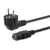 EQUIP 112120 Hochwertiges Netzkabel, C13 auf Schuko, 1.8m