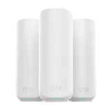 NETGEAR Orbi 370-Serie Dualband WiFi 7 Mesh-Netzwerksystem für Häuser/Wohnungen (RBE373) WLAN-Router + 2 Repeater, Sicherheitsfunktionen, 3,6 GBit/s, Abdeckung 360 m2, 70 Geräte, 2,5G Internet, BE3600