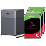 UGREEN NASync DH4300 Plus NAS System 4-Bay 32TB inkl. 4x Seagate IronWolf ST8000VN004 8 TB
