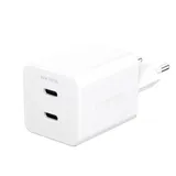 empower by PanzerGlass® Turbo 45W Ladegarät inkl. 2x USB-C EU Anschluss Silber Weiß