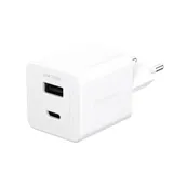 empower by PanzerGlass® Turbo 35W Ladegarät inkl. USB-C + USB-A EU Anschluss Silber Weiß