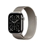 Apple Watch Series 11 GPS + Cellular 42mm Natural Titanium Gehäuse mit Natural Milanese Loop