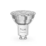 Philips Hue Essential smarte GU10 LED Lampe, Weiß und Farbig, 4,7 W, 2200K-6500K, dimmbar, funktioniert mit gängigen Smart-Home-Assistenten, 1er Pack