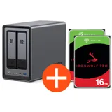 UGREEN NASync DXP2800 NAS System 2-Bay 32TB inkl. 2x Seagate IronWolf ST16000NT001 16 TBB