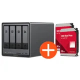 UGREEN NASync DXP4800 Plus NAS System 4-Bay 24TB inkl. 2x WD WD120EFGX NAS HDD - 12 TB