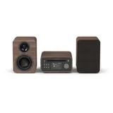 Pure Classic Stereo Mini Stereoanlage DAB+/FM, Bluetooth, CD, USB braun/Walnuss