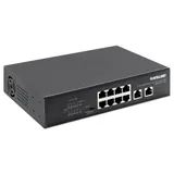 Intellinet 8-Port Gigabit Ethernet PoE+ Switch mit 2 RJ45 Gigabit Uplink-Ports