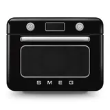 Smeg 50's Style Kombi-Tisch-Dampfbackofen Schwarz
