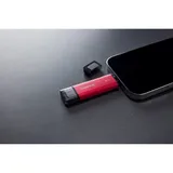 Kingston SPSD Dual Portable 2 TB externe Festplatte (SSD) USB-C / USB-A Rot