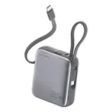 4smarts Powerbank Pocket Dual Cord 10000mAh 22.5W, spacegrau