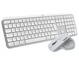 Logitech Keys S Combo (2026) für Mac Weiß-Silber, Kabellose Maus-Tastaturkombination, Bluetooth, Logi Bolt, Unterstützt Logi Options+