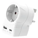 SKROSS Europa für UK USB AC20PD Reiseadapter mit USB 1.500283-E